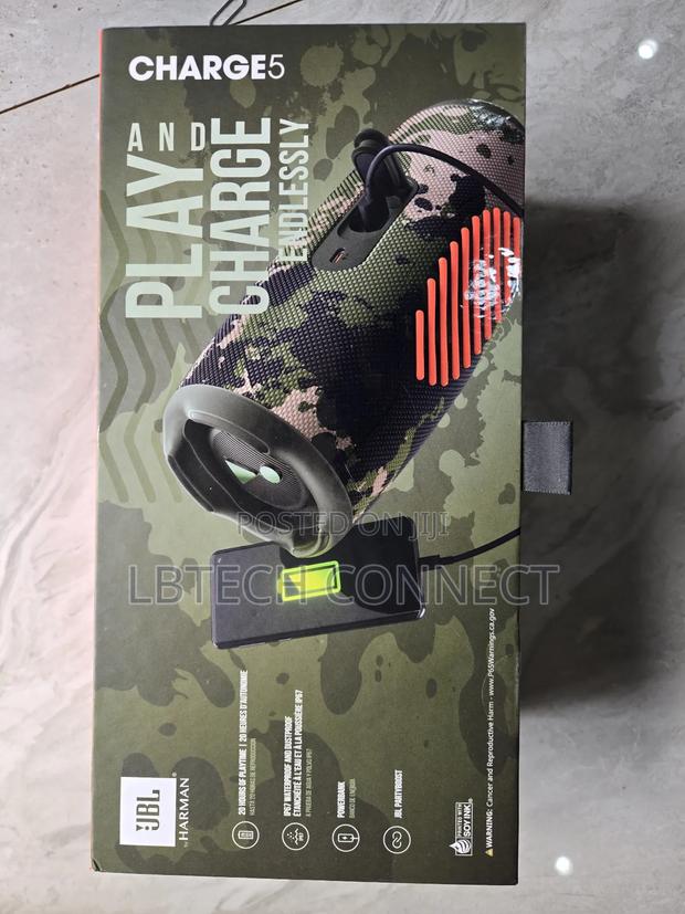 JBL Charge 5 Waterproof Portable Bluetooth Speaker Camo photo 2