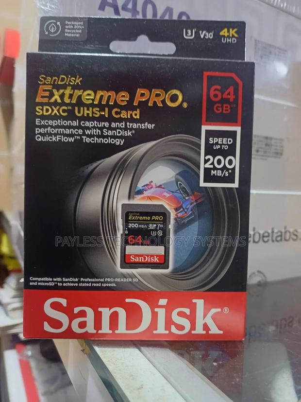 Sandisk 64gb Extreme Pro Camera Memory Card · Photo 3