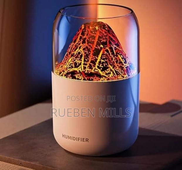 Volcano Shape Diffuser Humidifier With Night Light · Photo 3