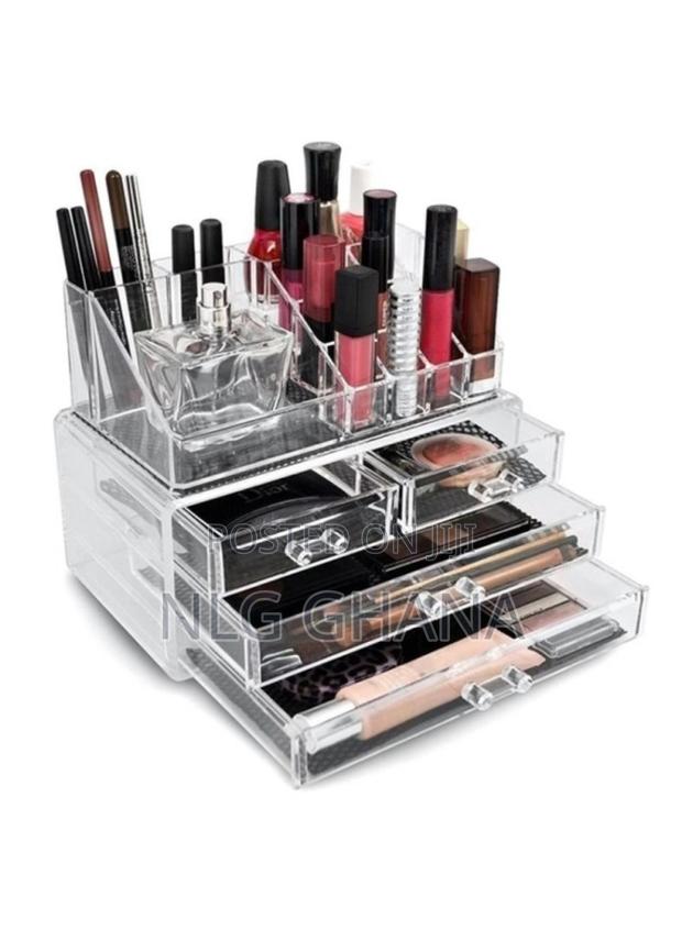 Large Makeup Brushes Organizer Desktop Cosmetic Jewelry Stor · Photo 2
