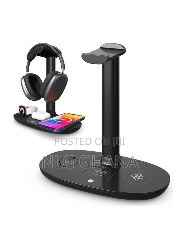 4-in-1 Wireless Charger Headset Hanger Qc 3.0 Charging Stati · Photo 2