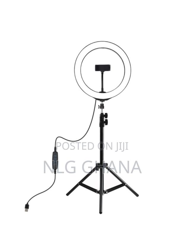 9.5-Inch Tripod Mount LED Ring Light Vlogging Video Tvx4476 · Photo 1