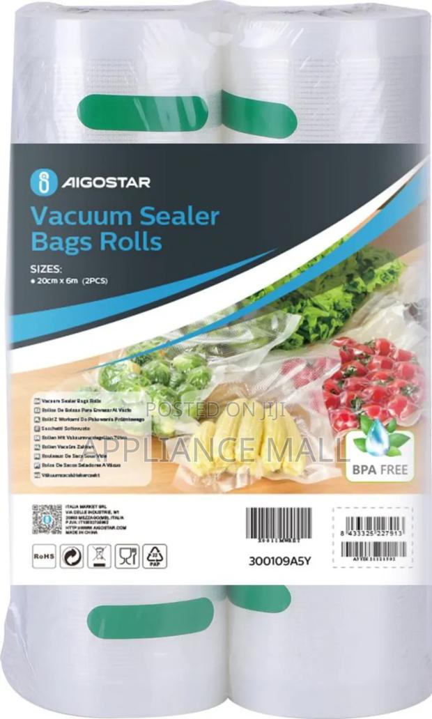 Vacuum Sealer Bags 20cm × 6m Italy photo 2