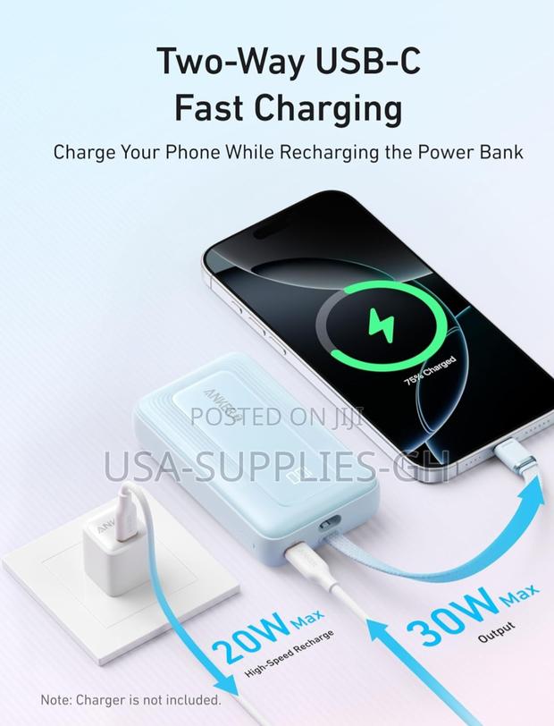 Anker Zolo Power Bank - 30w Super Fast Charging - From Usa photo 3