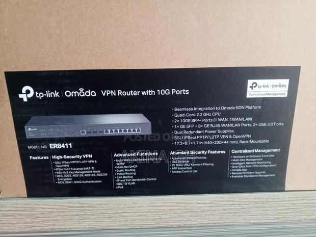 Tp-Link Omada VPN Load Balancer Router With 10G Port ER8411 · Photo 4