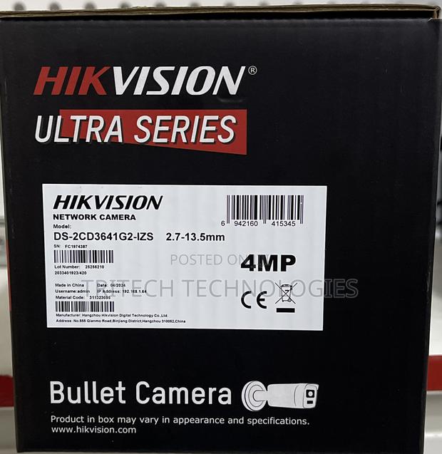 Hikvision Ds-2cd3641g2-Izs 4mp Varifocal Bullet Ip Camera · Photo 4