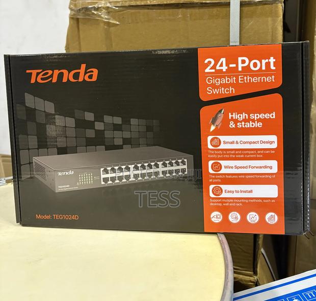 Tenda 24port Gigabit Ethernet Switch Teg1024d · Photo 3