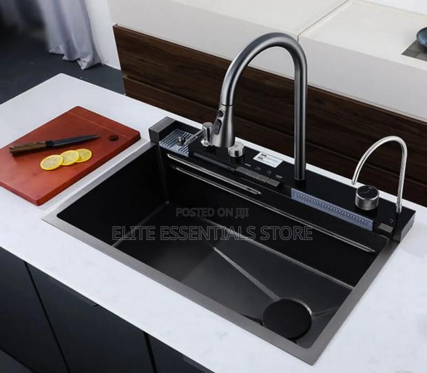 Luxury Digital Kitchen Sink With Soap Dispenser, Cup Washer photo 3