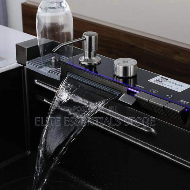 Luxury Digital Kitchen Sink With Soap Dispenser, Cup Washer photo 2