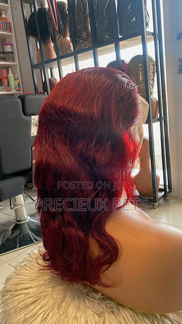 18 Inches Wine Color Wig · Photo 3