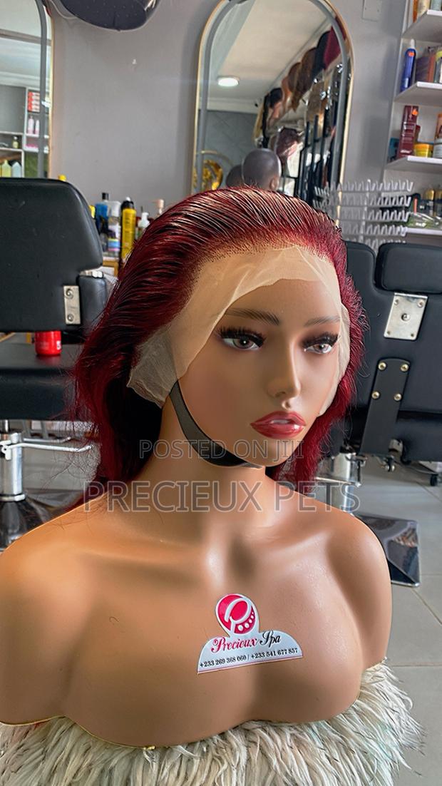 18 Inches Wine Color Wig · Photo 4