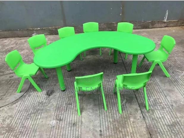 Kids Study Table Half Moon Q14 · Photo 1