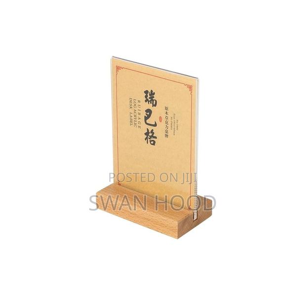 A5 Clear Display Stand / Double Sided