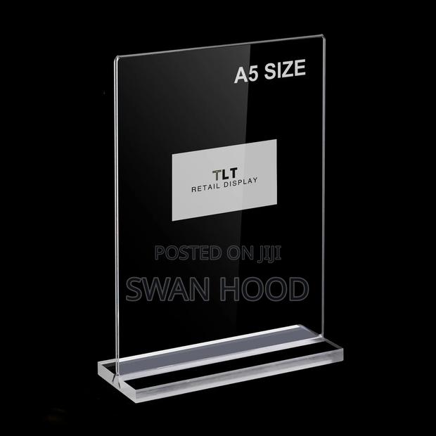 A5 Clear Display Stand / Double Sided