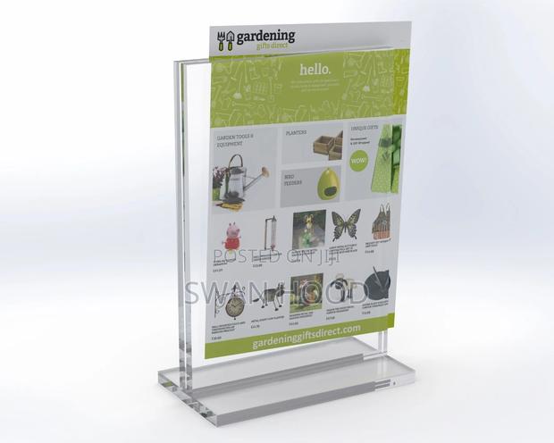A5 Clear Display Stand / Double Sided