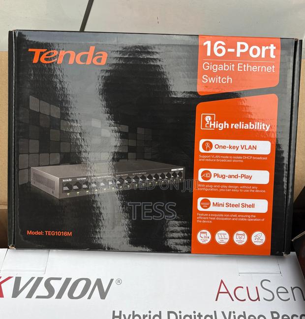 Tenda 16port Gigabit Ethernet Switch Unmanaged Teg1016m · Photo 3