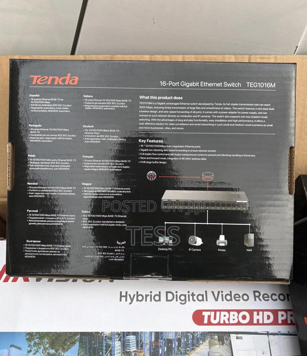 Tenda 16port Gigabit Ethernet Switch Unmanaged Teg1016m · Photo 4