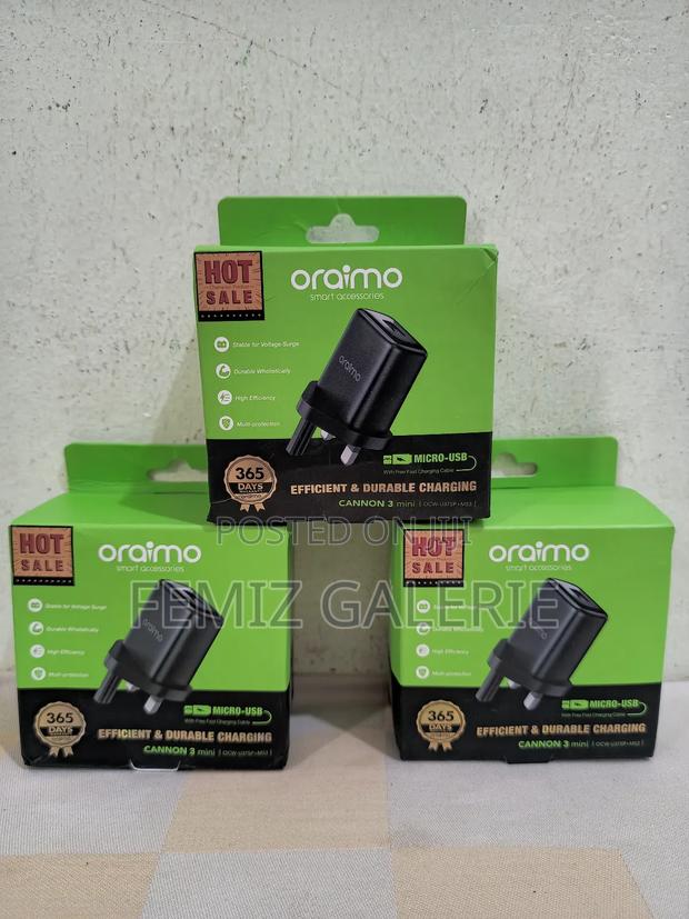 Oraimo Cannon 3 5W USB-A to Mini-Usb Wall Charger · Photo 4