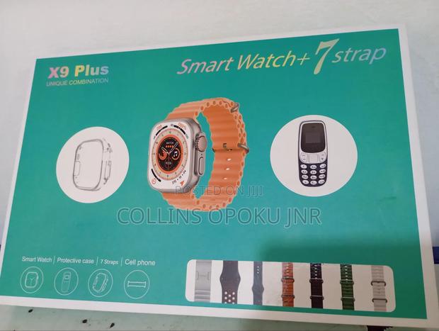 X9 Plus Unique Smart Watch With Airpod, Mini Mobile - Black photo 5