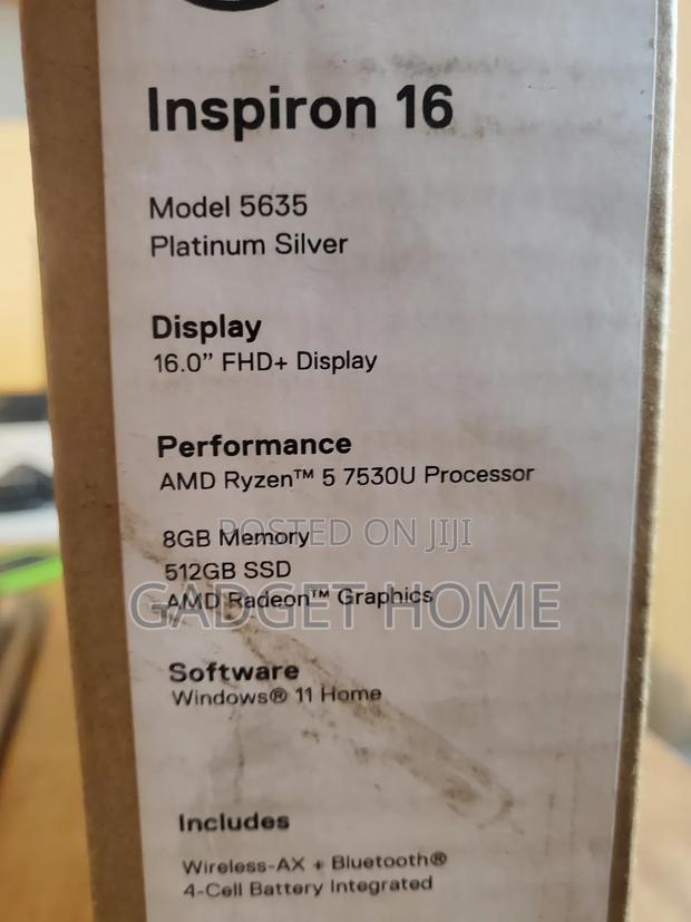 New Laptop Dell Inspiron 16 5620 8GB AMD Ryzen 5 SSD 512GB photo 3