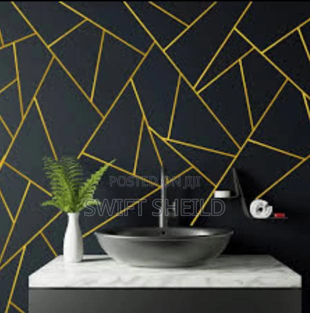2cm X 50m Gold Tape for Wall Decor photo 3