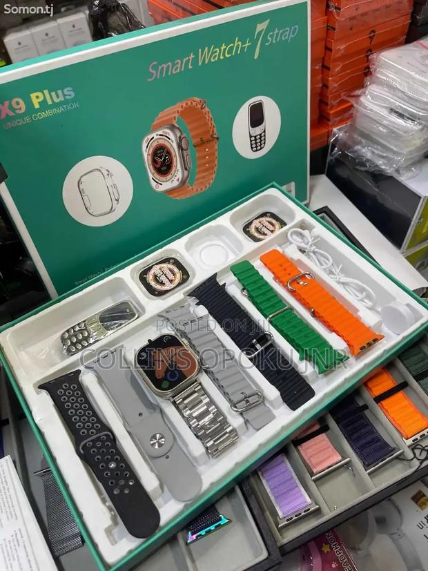 X9 Plus Smartwatch With Airpod Pro Mini Phone - Green