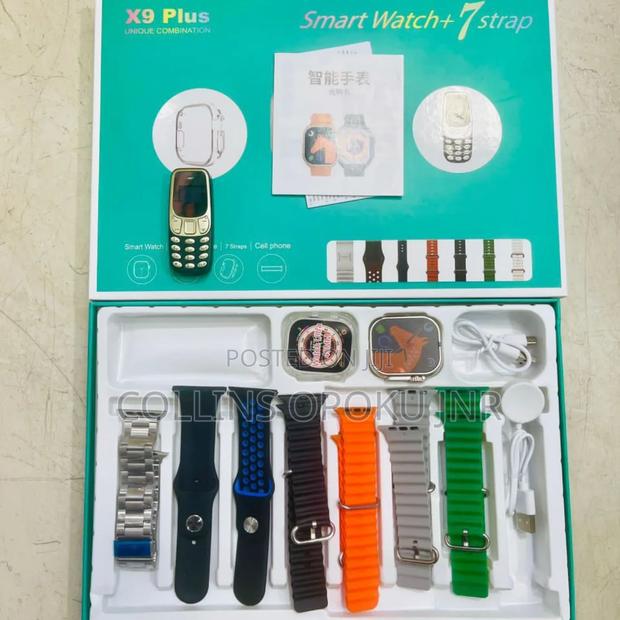 X9 Plus Smartwatch With Airpod Pro Mini Phone - Green photo 3