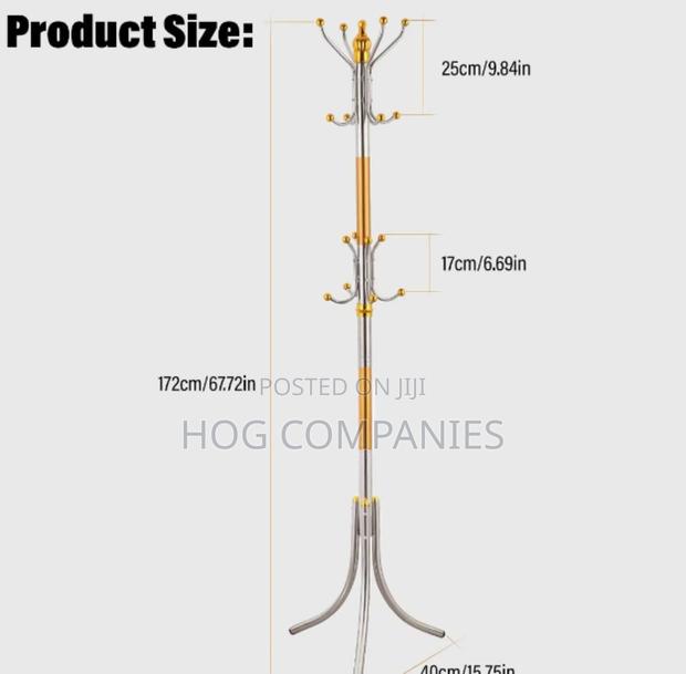 Coat Rack Stainless Steel Stand Rack - Fast Delivery in 2 Hours · Photo 4