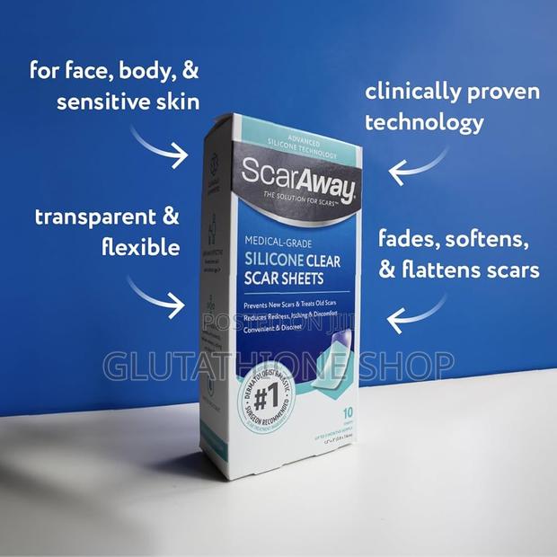 Scaraway Clear Silicone Scar Sheets, White, 6 Count · Photo 3