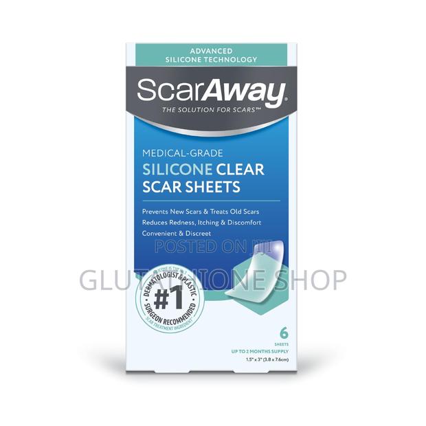 Scaraway Clear Silicone Scar Sheets, White, 6 Count · Photo 4