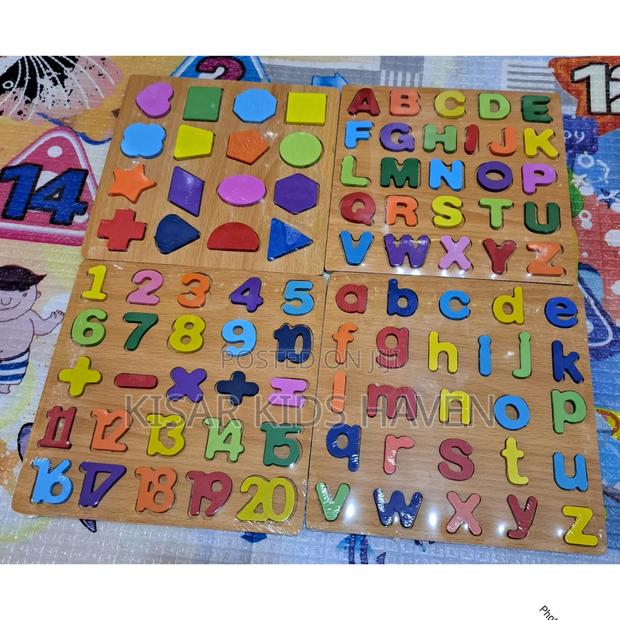 Wooden Alphabet, Numbers and Shapes ( Price for All) · Photo 2
