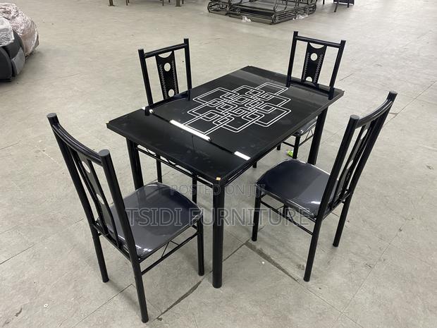 Quality Glass Dining Sets With 4chairs A31/B33 · Photo 3