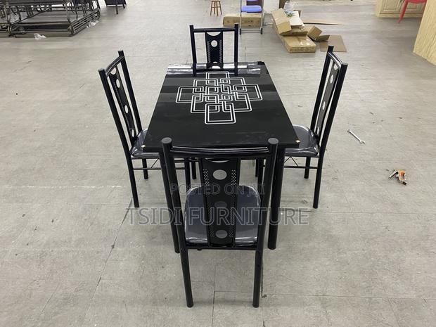 Quality Glass Dining Sets With 4chairs A31/B33 · Photo 4