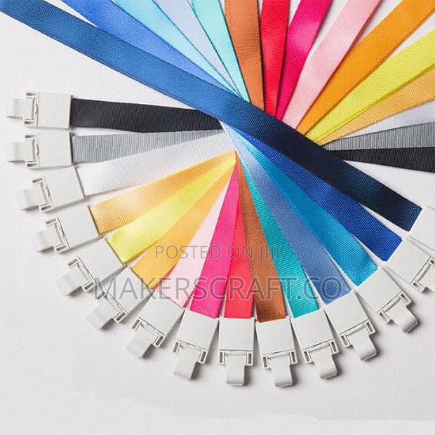 Lanyard, Plain Lanyard With Plastic Hook for ID Card Holder photo 2
