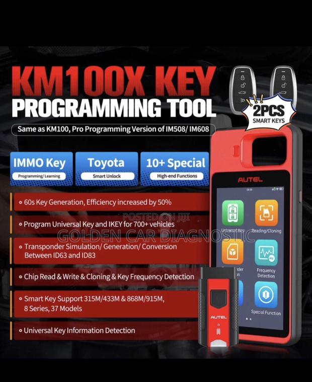 Autel Maxiim Km100x Obd2 Key Programmer Tool photo 3