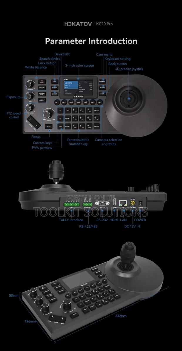 Ndi|Hx2 Multifunctional PTZ Controller With Hdmi Slot · Photo 3