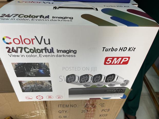 Full Color 4 Channel 5mp Hdcvi CCTV Camera Kit + Build in Mic photo 2