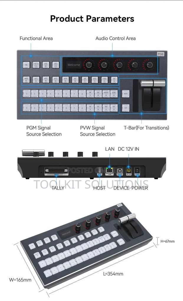 Switchboard Control Panel For Atem Switcher/Vmix/Obs Softwar · Photo 2
