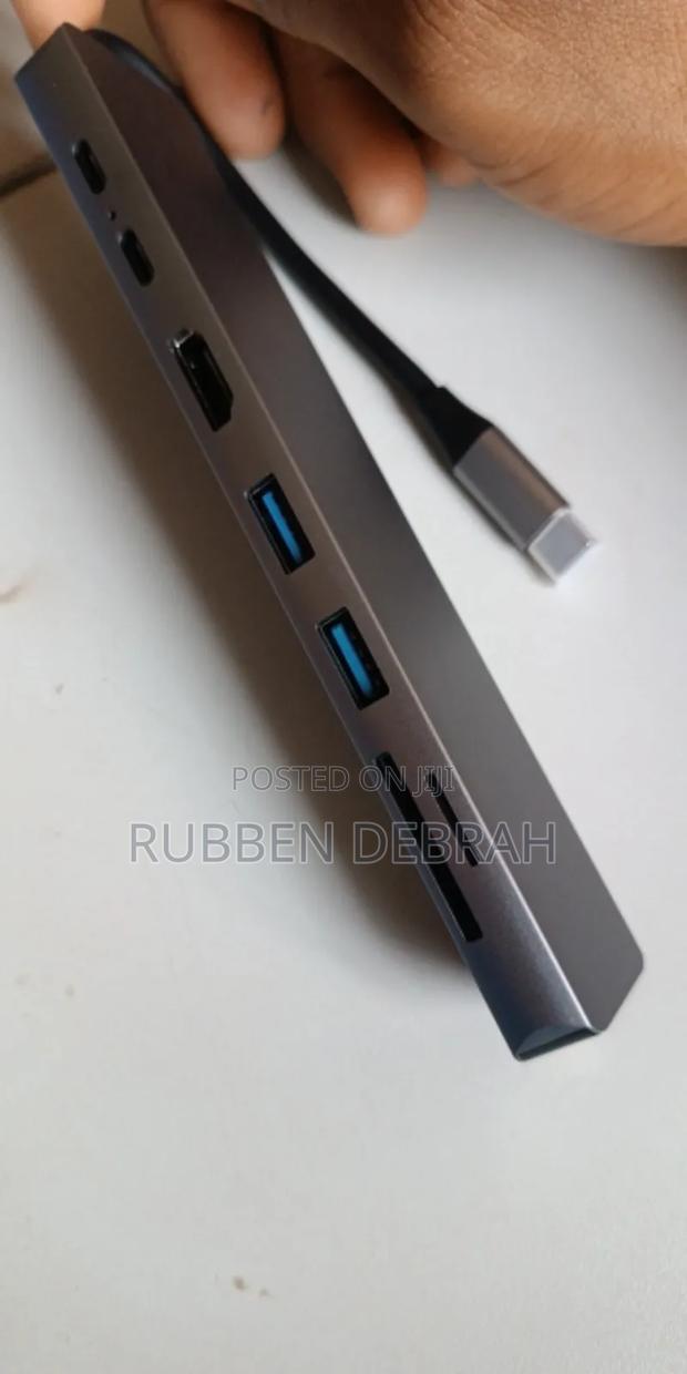 Type C Usb 8 in 1 3 1 to Hdmi Hub Adapter With Sd Tf Rj45 photo 4
