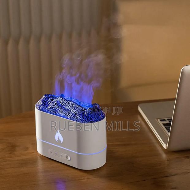Colorful White Label Flame Design Mist Diffuser Humidifier · Photo 4