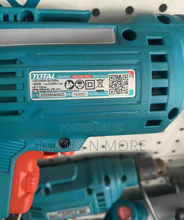 Total Electric Drill 500W (Keyless Chuck) · Photo 4