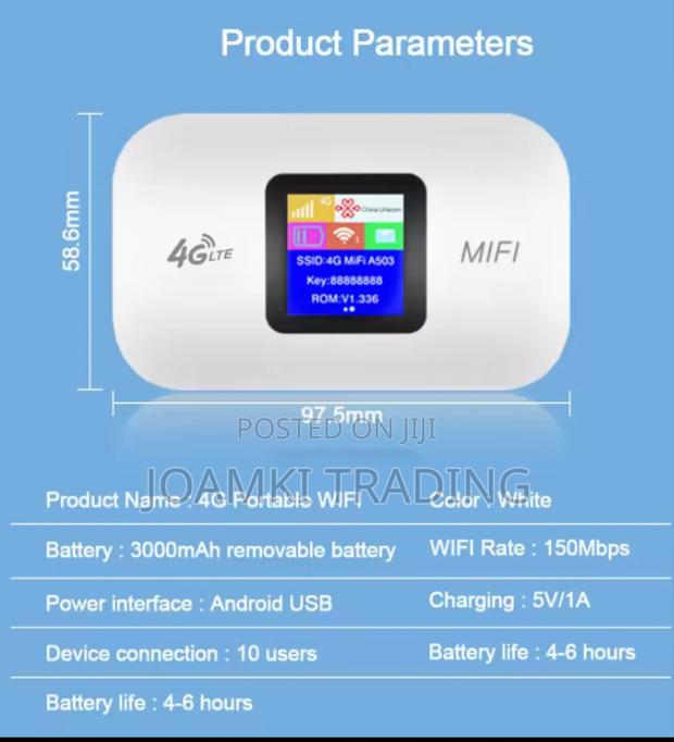 4g Universal Sim Router/Mifi/Wifi Hotspot/Pocket Wifi/3000mah Battery photo 9