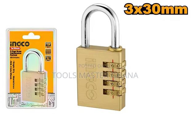 3 Digit Brass Combination Padlock - Dbck0303 · Photo 2