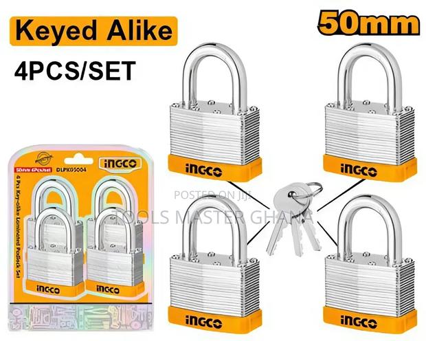 4pcs Key-alike Laminated Padlock Set - Dlpk05004 · Photo 2