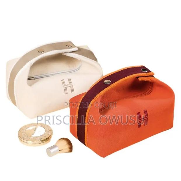 Waterproof Embroidered Canvas Makeup Bag photo 2