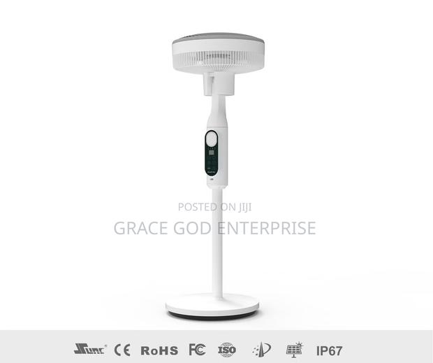 Portable Stand Pedestal Solar Fan With Panel(Last Over10hrs) photo 2
