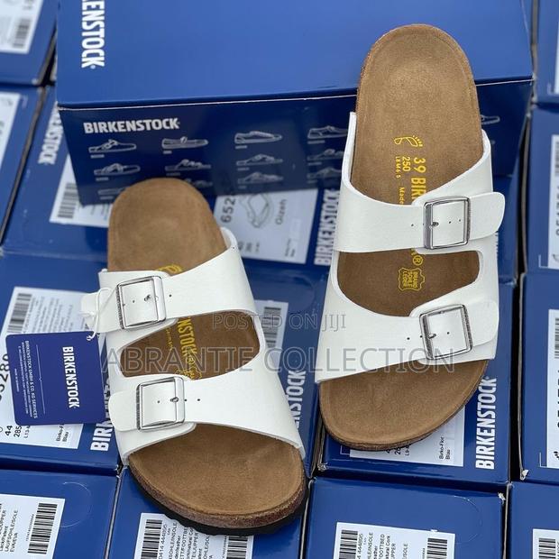 Birkenstock Unisex Arizona White/Brown · Photo 3