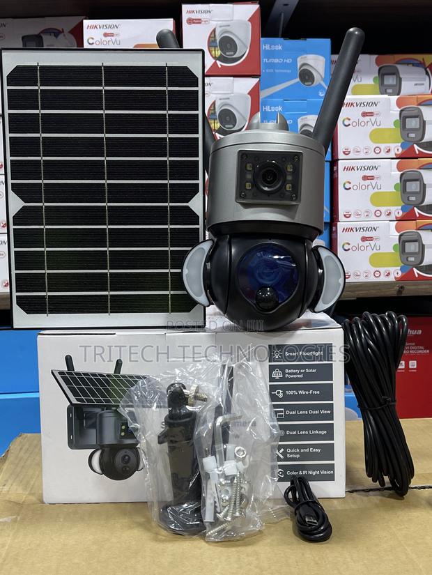 Ubox Outdoor 4g Panorama 6mp Solar Camera With Flash · Photo 2