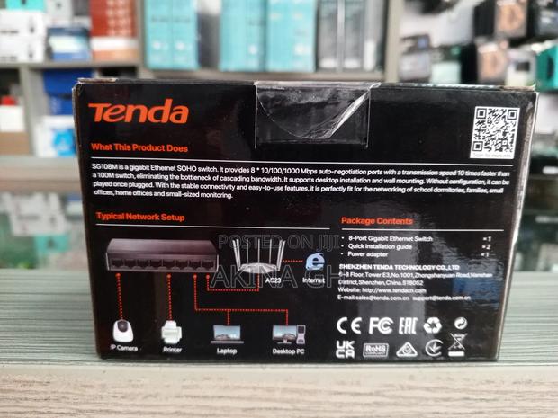 Tenda 8 Port Gigabit Ethernet Switch Sg108m · Photo 4