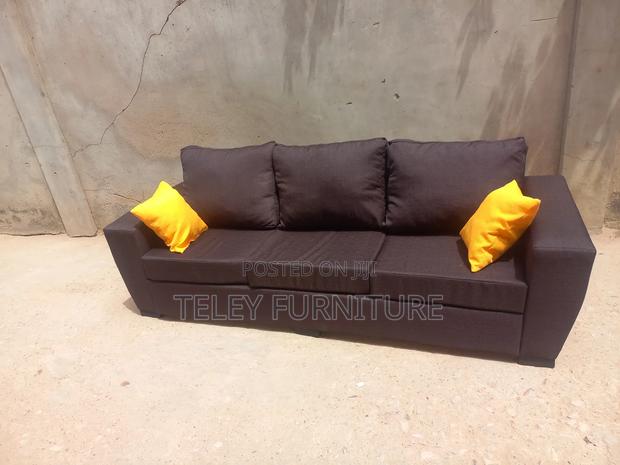 New Brown 3 Seater Sofa · Photo 2